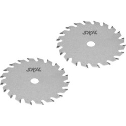 Jeu de 2 lames à mises en carbure SKIL - 85 mm - 10mm - Nombre de dents : 20 dents - Travail de la Matière : Bois