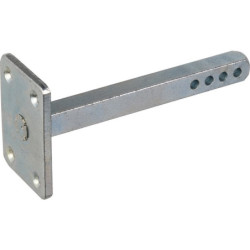 Tige carrée sur platine - 70mm - Largeur carré : 7 mm - Percement du carré : Percé